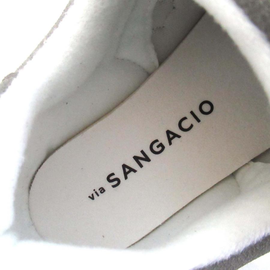 未使用 SANGACIO サンガッチョ STEEL BLUE にゅ ローカット スニーカー