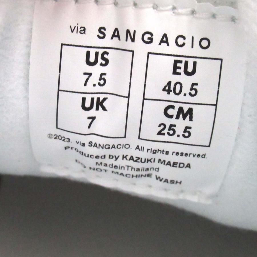 未使用 SANGACIO サンガッチョ STEEL BLUE にゅ ローカット スニーカー