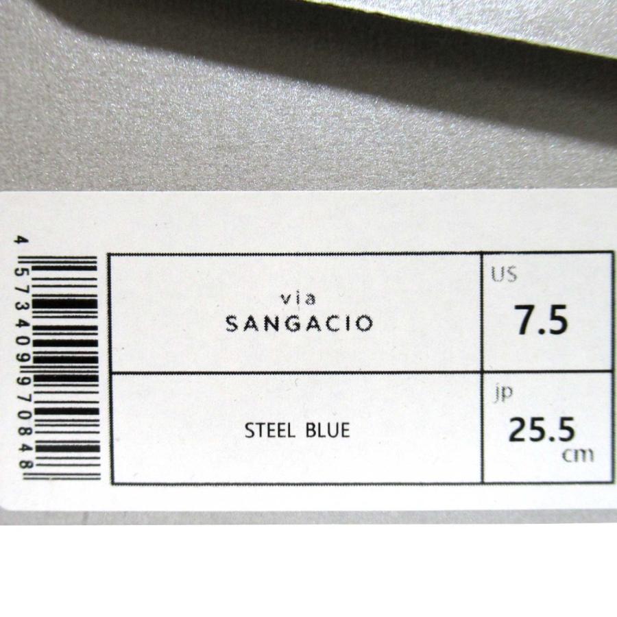 未使用 SANGACIO サンガッチョ STEEL BLUE にゅ ローカット スニーカー