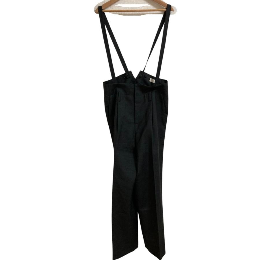 美品 Cygne シーニュ サスペンダーパンツ ワイド スラックス グレー 