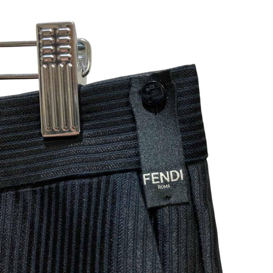 FENDI（フェンディ） 未使用 ストライプ×FFロゴジャガード スラックス