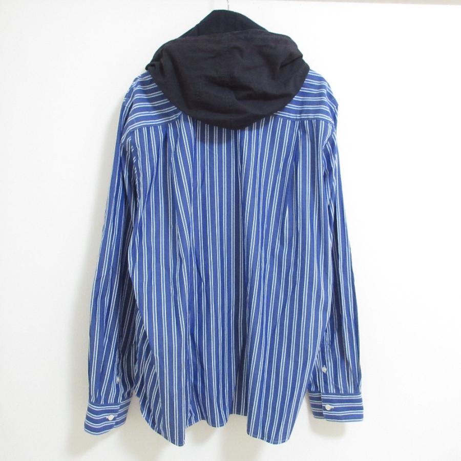 sacai（サカイ） 良品 フードドッキング ストライプ柄シャツ 20-02242M