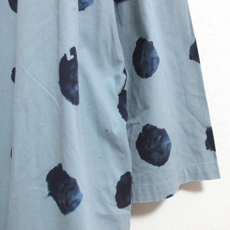 mina perhonen ミナペルホネン cats&dogs ワンピース mina perhonen（ミナペルホネン） 良品 cats&dogs プリント ひざ下丈