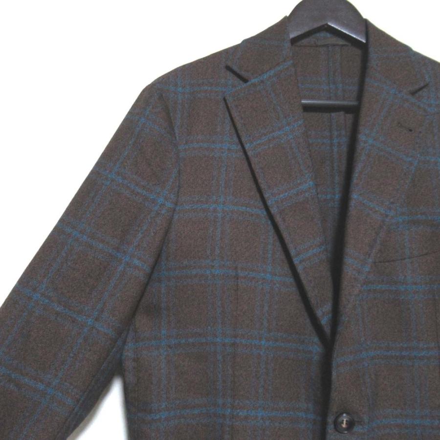 Sartorio（サルトリオ） 美品 チェック柄 ウール 段返り3B シングル 