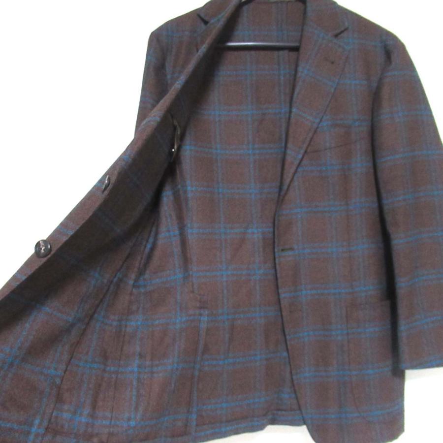 Sartorio（サルトリオ） 美品 チェック柄 ウール 段返り3B シングル 