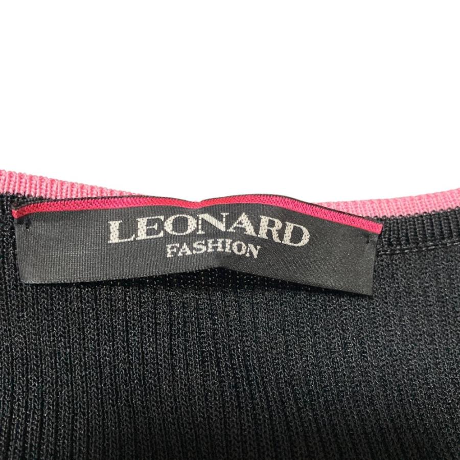 LEONARD FASHION 美品 レオナールファッション リブニット切替