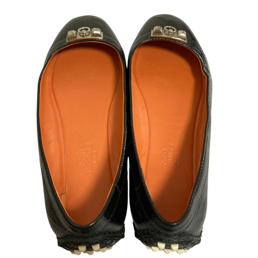 HERMES（エルメス） 新品同様 メドール金具 フラットパンプス 