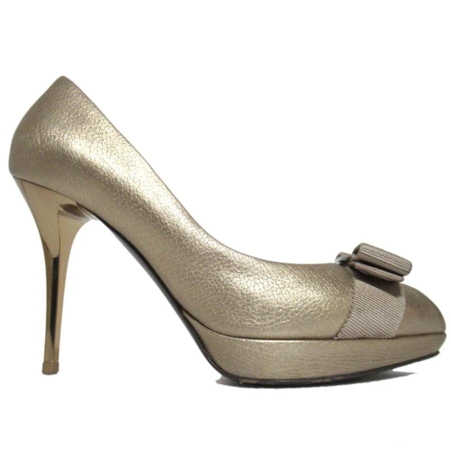 美品 Salvatore Ferragamo サルヴァトーレフェラガモ ヴァラリボン 