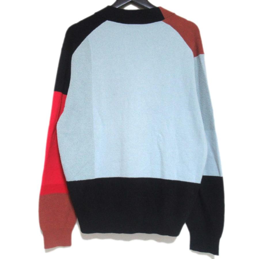 PS Paul Smith 美品 23SS ポールスミス カラーブロッキング 長袖 V