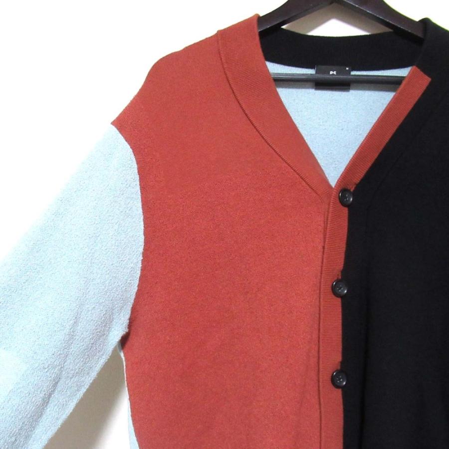 PS Paul Smith 美品 23SS ポールスミス カラーブロッキング 長袖 V