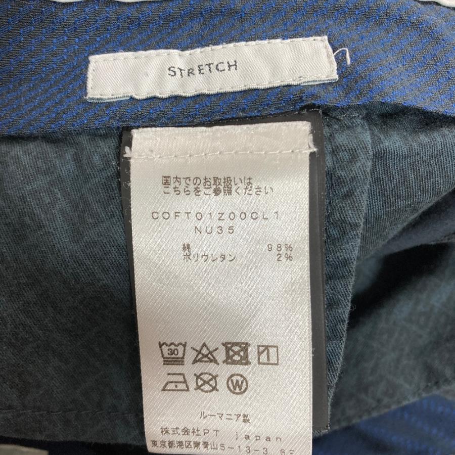 美品 PT TORINO ピーティートリノ ストレッチ チノパンツ サイズ46 ネイビー系 メンズ 古着 中古_3