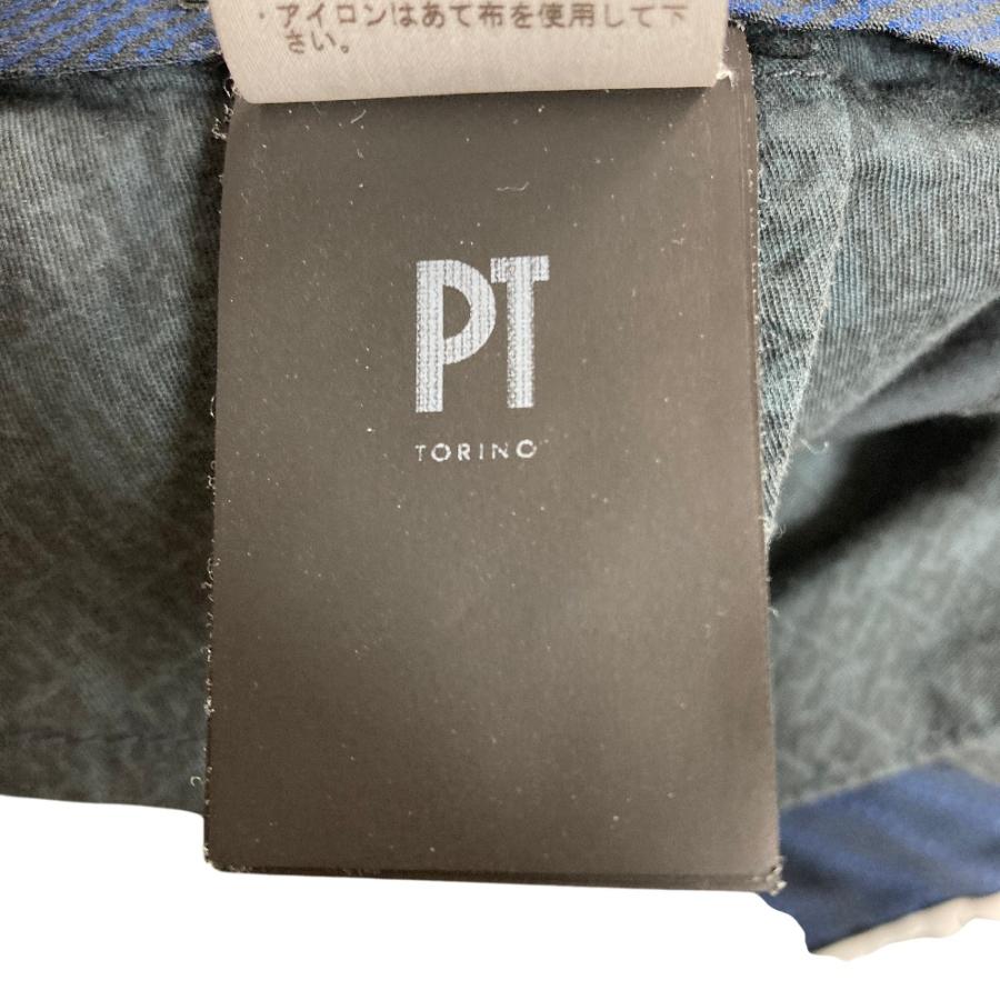 美品 PT TORINO ピーティートリノ ストレッチ チノパンツ サイズ46 ネイビー系 メンズ 古着 中古_4