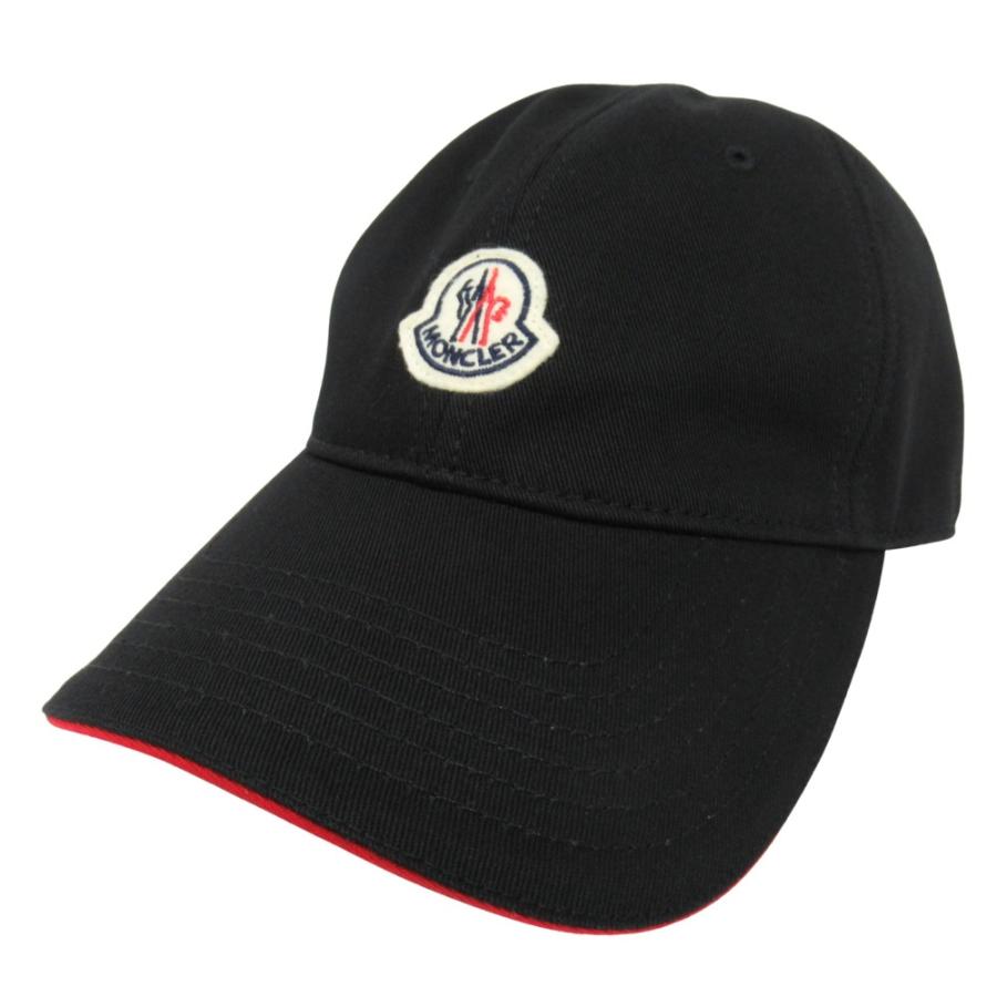 MONCLER（モンクレール） 未使用 キャップ 帽子 6パネル ロゴ 黒