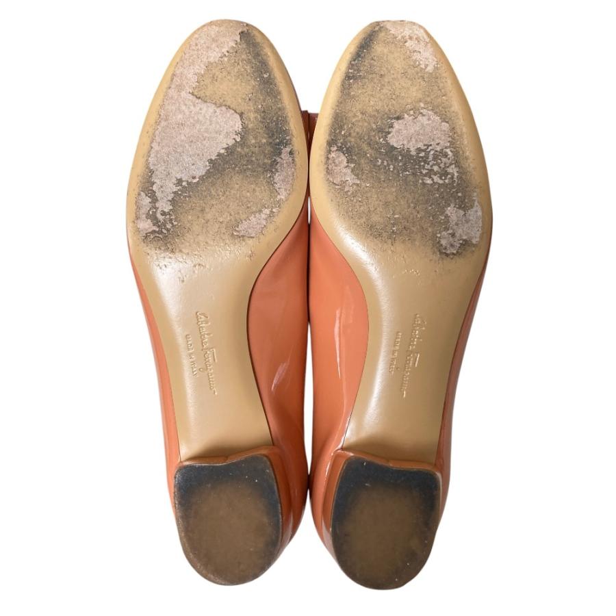 良品 Salvatore Ferragamo サルヴァトーレフェラガモ パテントレザー
