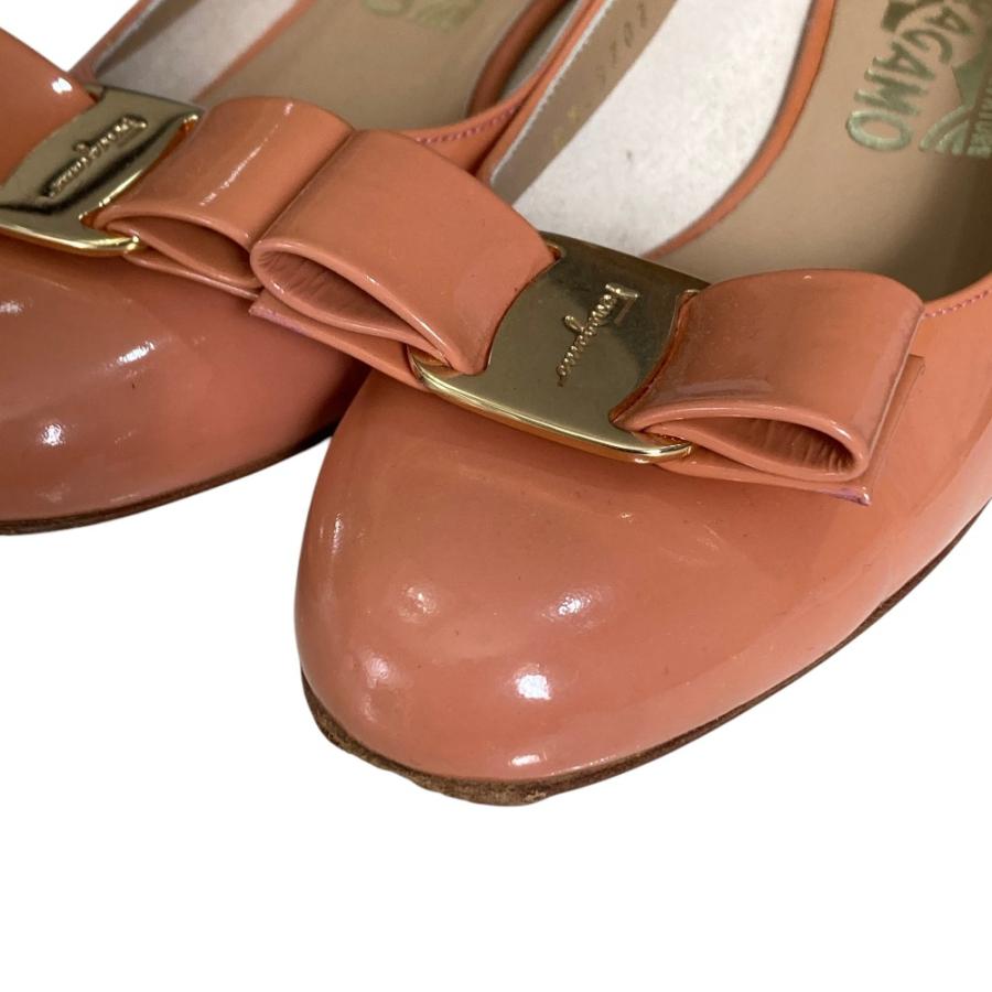 良品 Salvatore Ferragamo サルヴァトーレフェラガモ パテントレザー