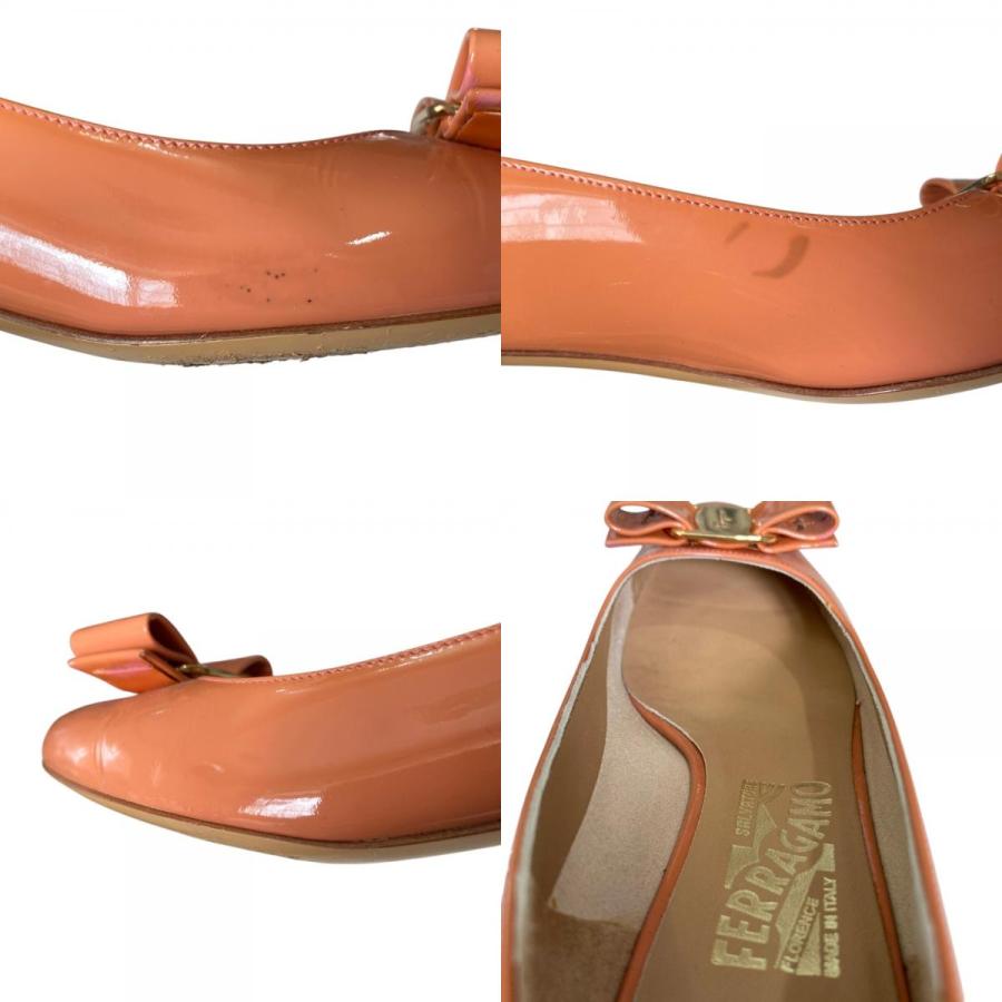 良品 Salvatore Ferragamo サルヴァトーレフェラガモ パテントレザー
