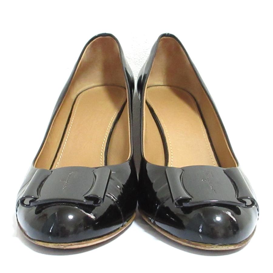美品 Salvatore Ferragamo サルヴァトーレフェラガモ ヴァラ金具 