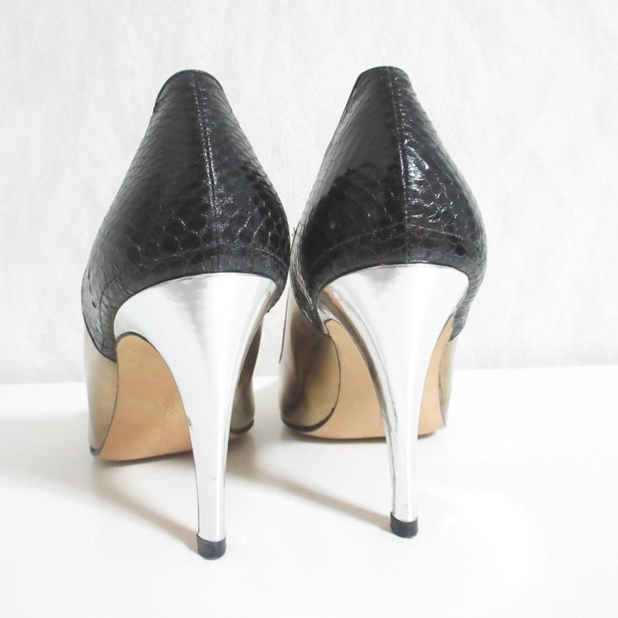 美品　マノロブラニク　MANOLO BLAHNIK　ハイヒール　38 MANOLO BLAHNIK（マノロブラニク） 良品 配色 切替 レザー ハイヒール