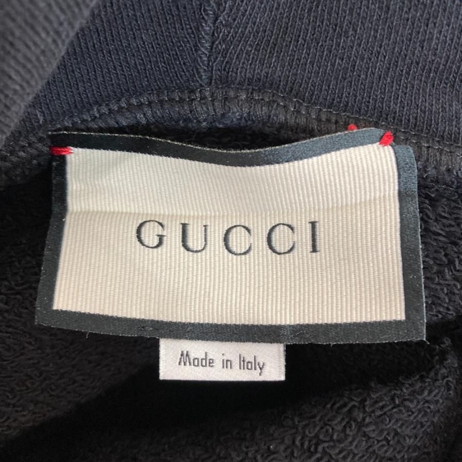 GUCCI（グッチ） 美品 ロゴプリント スウェットロングパーカー