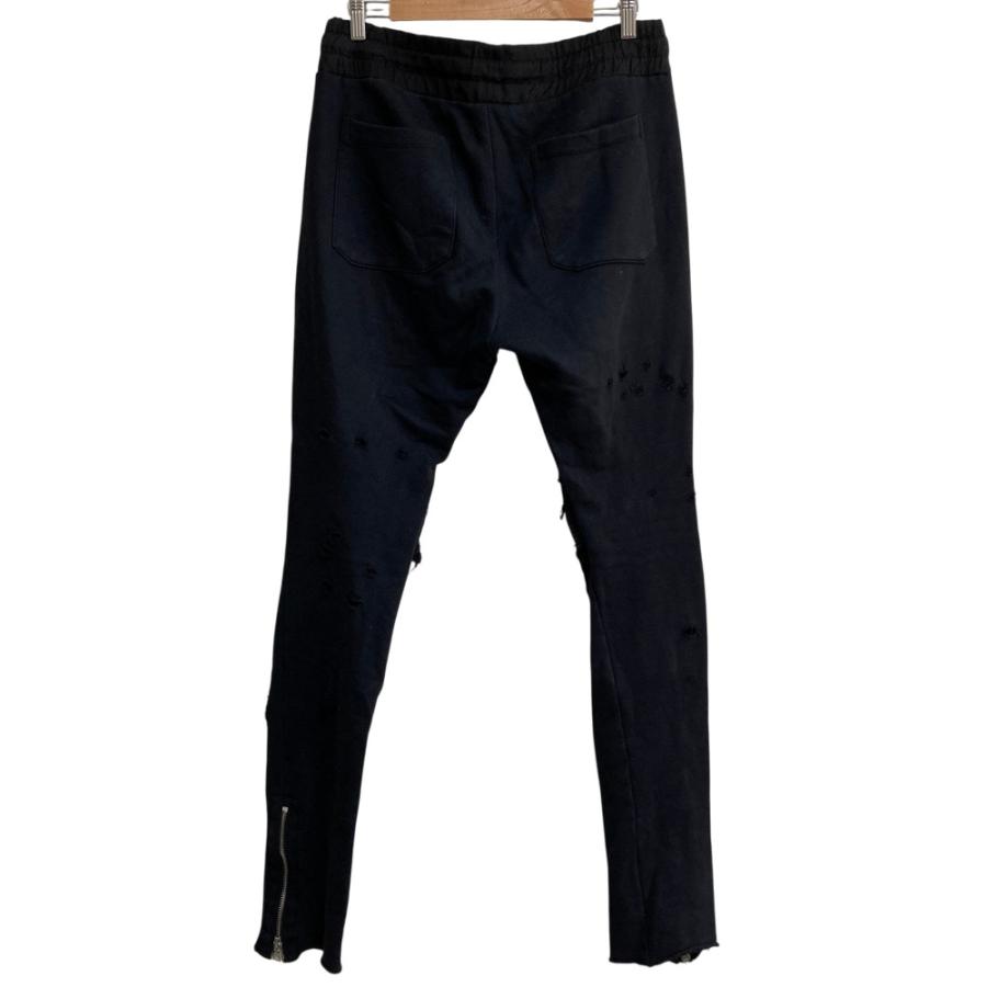 AMIRI（アミリ） 美品 ダメージ加工 レザーパッチ バイカー スウェット