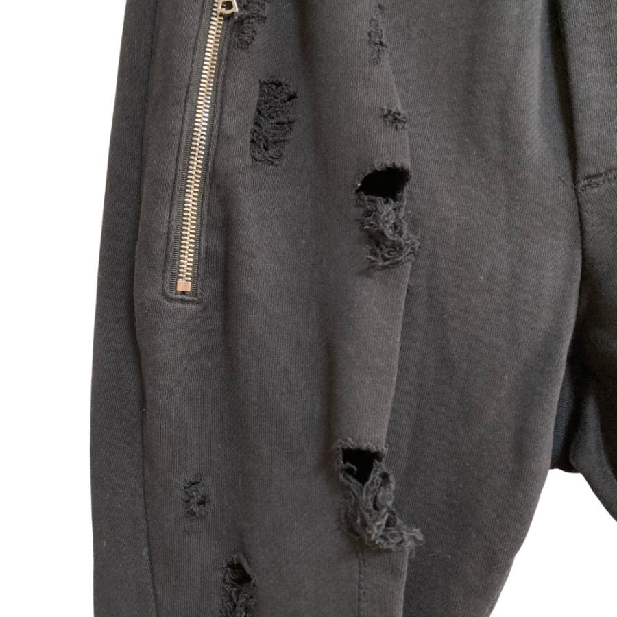AMIRI（アミリ） 美品 ダメージ加工 レザーパッチ バイカー スウェット