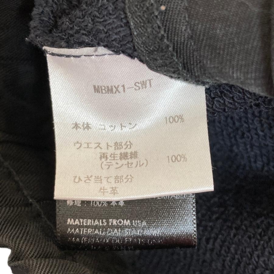 AMIRI（アミリ） 美品 ダメージ加工 レザーパッチ バイカー スウェット