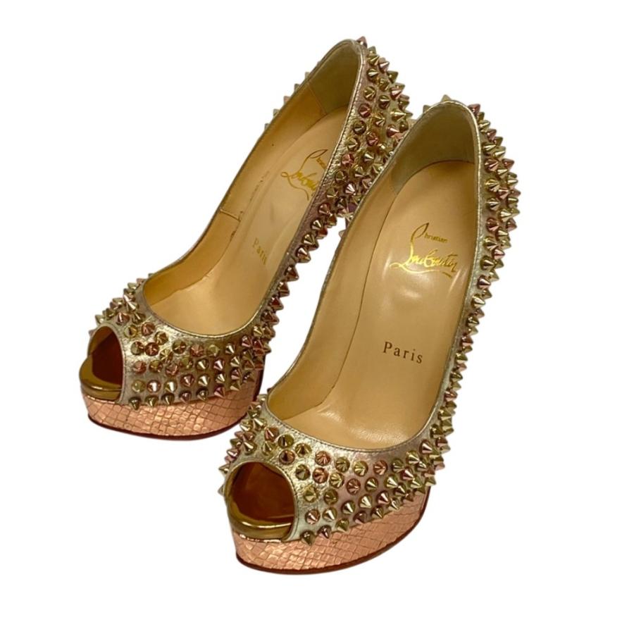 Christian Louboutin（クリスチャンルブタン） 美品 スタッズ オープン 