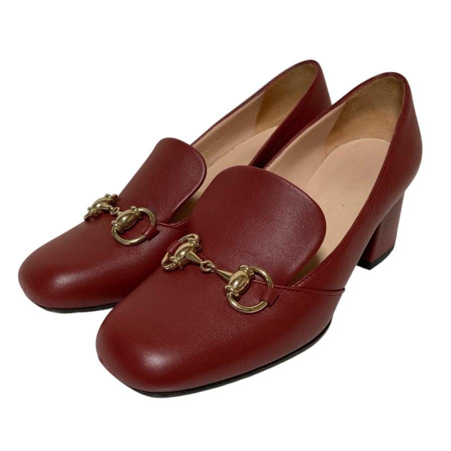 GUCCI（グッチ） 美品 ホースビット チャンキーヒール パンプス 466701