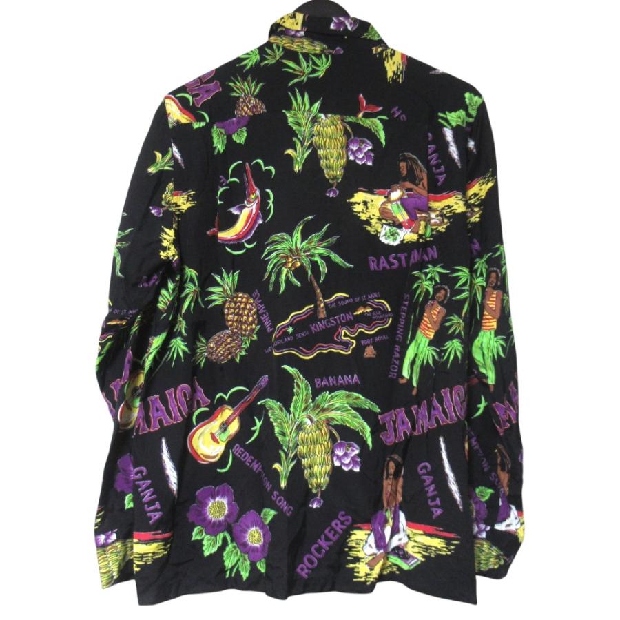 西*村様 WACKO MARIA ワコマリア 長袖 アロハシャツ レーヨン 総柄 WACKO MARIA（ワコマリア） 美品 JAMAICA L/S HAWAIIAN SHIRT オープン