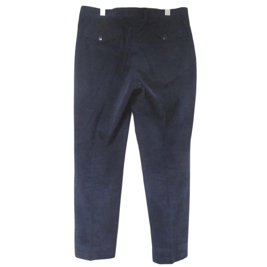 良品 Brioni ブリオーニ シーアイランドコットン コーデュロイ スラックスパンツ サイズ52 180/92A ネイビー メンズ 古着 中古 USED Brioni（ブリオーニ） 良品 シーアイランドコットン コーデュロイ