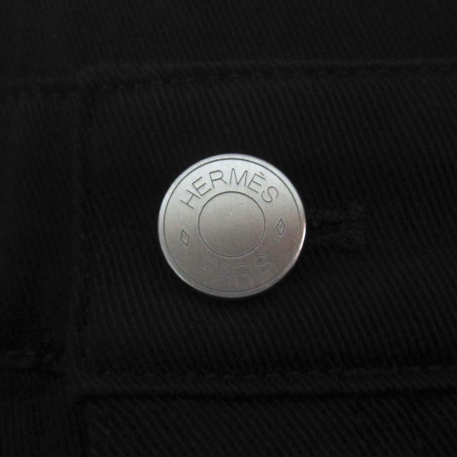 HERMES（エルメス） 美品 部分レザー セリエボタン ストレッチ