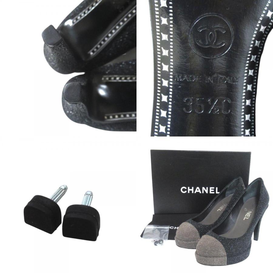 CHANEL（シャネル） 未使用 ココマーク グリッター ハイヒール 