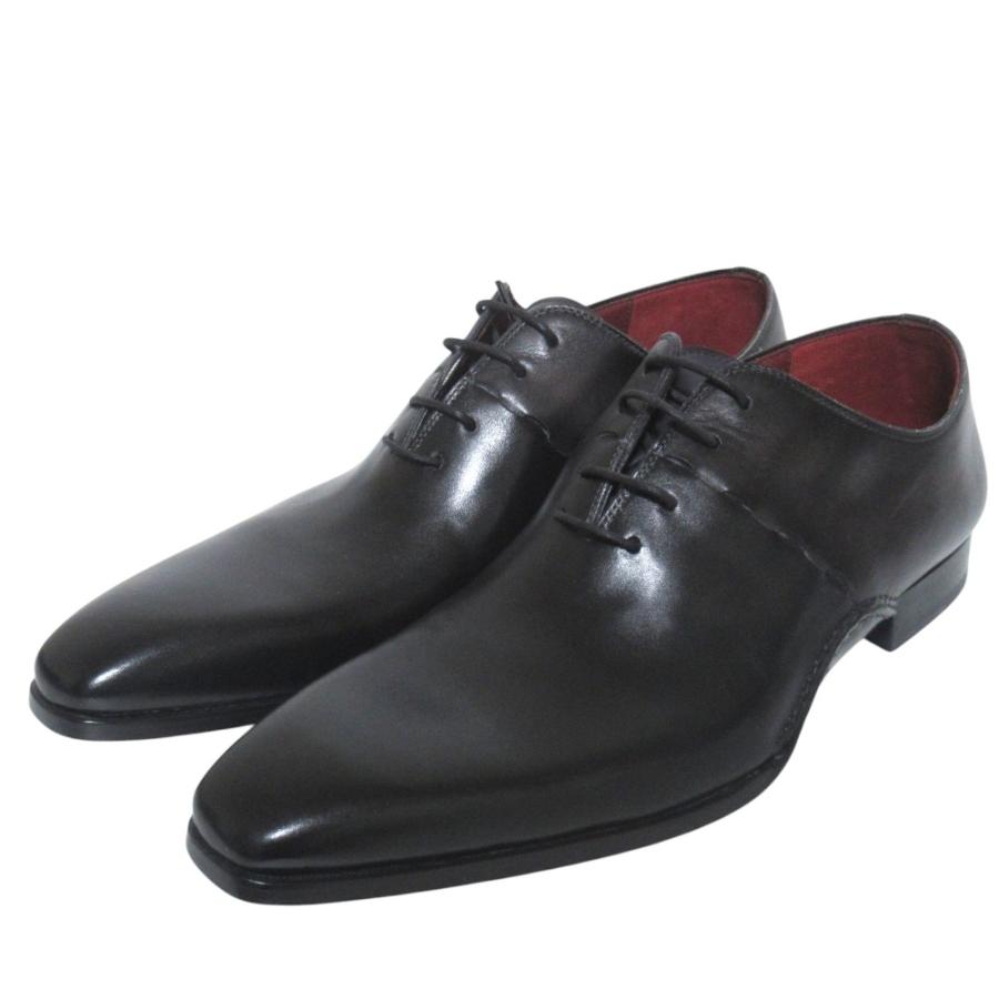 新品同様 MAGNANNI マグナーニ クインクラシコ ライン ホールカット ツートンカラー ビジネスシューズ サイズ44 29cm ブラック×グレー メンズ 古着 中古 USED MAGNANNI（マグナーニ） 新品同様 クインクラシコ ライン ホールカット