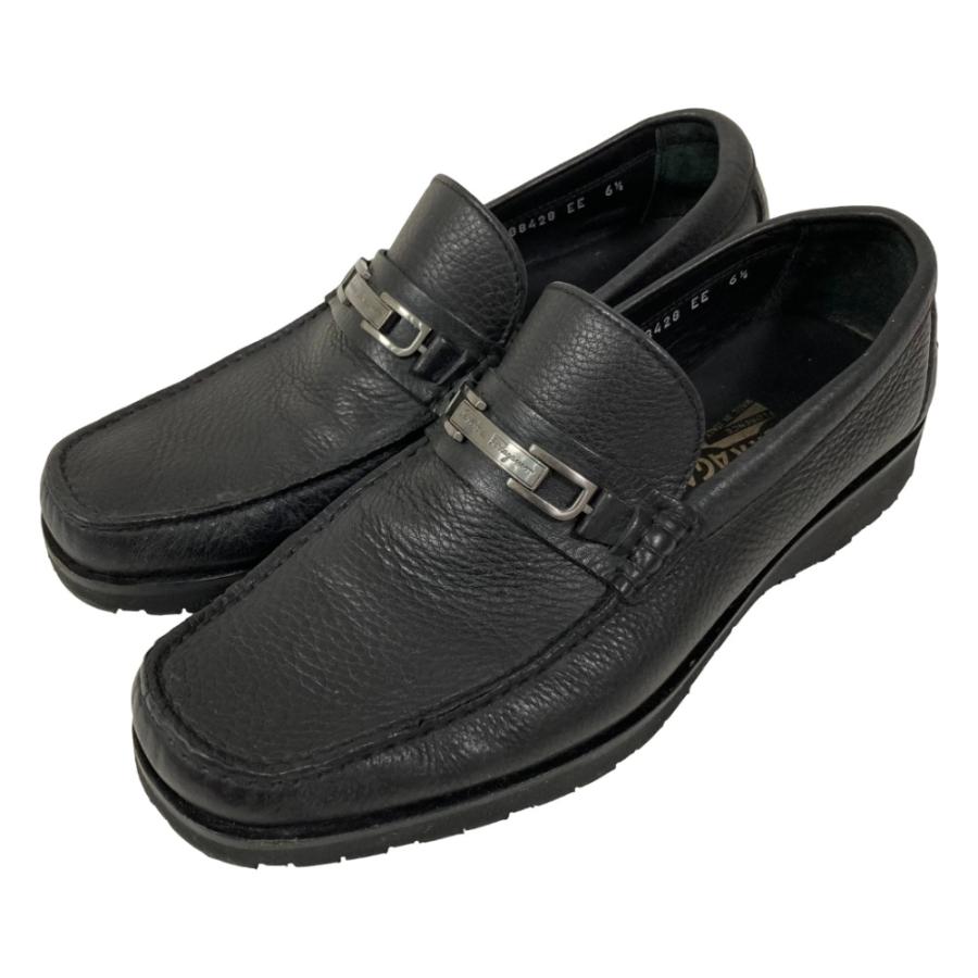 美品 Salvatore Ferragamo サルヴァトーレフェラガモ ロゴプレート 