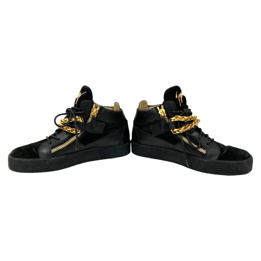 Giuseppe Zanotti（ジュゼッペザノッティ） 美品 チェーン装飾 レザー