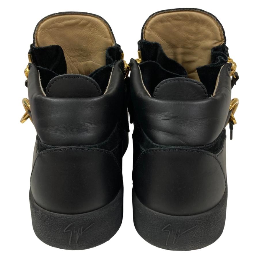 Giuseppe Zanotti（ジュゼッペザノッティ） 美品 チェーン装飾 レザー