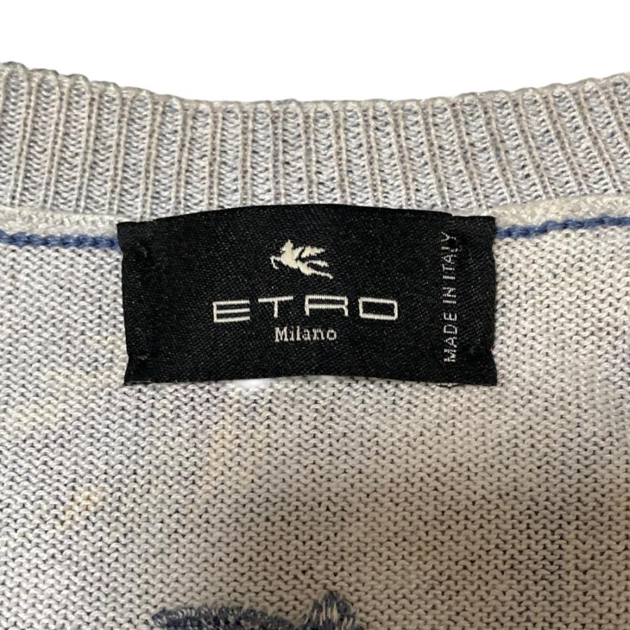 ETRO（エトロ） 美品 24SS ETRO バード＆フラワー柄 コットンニット