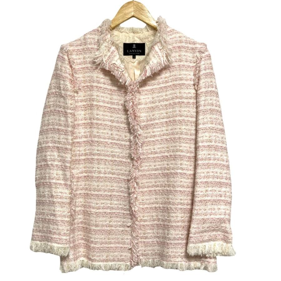 LANVIN COLLECTION 美品 ランバンコレクション ラメツイード ノー 