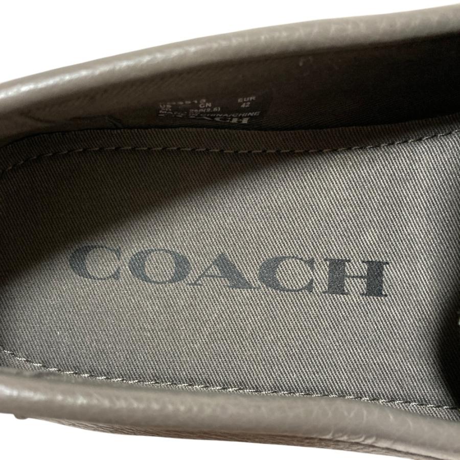 美品 COACH コーチ レザー コインローファー スニーカー FG3513 サイズ9 27cm相当 グレー メンズ 古着 中古_8