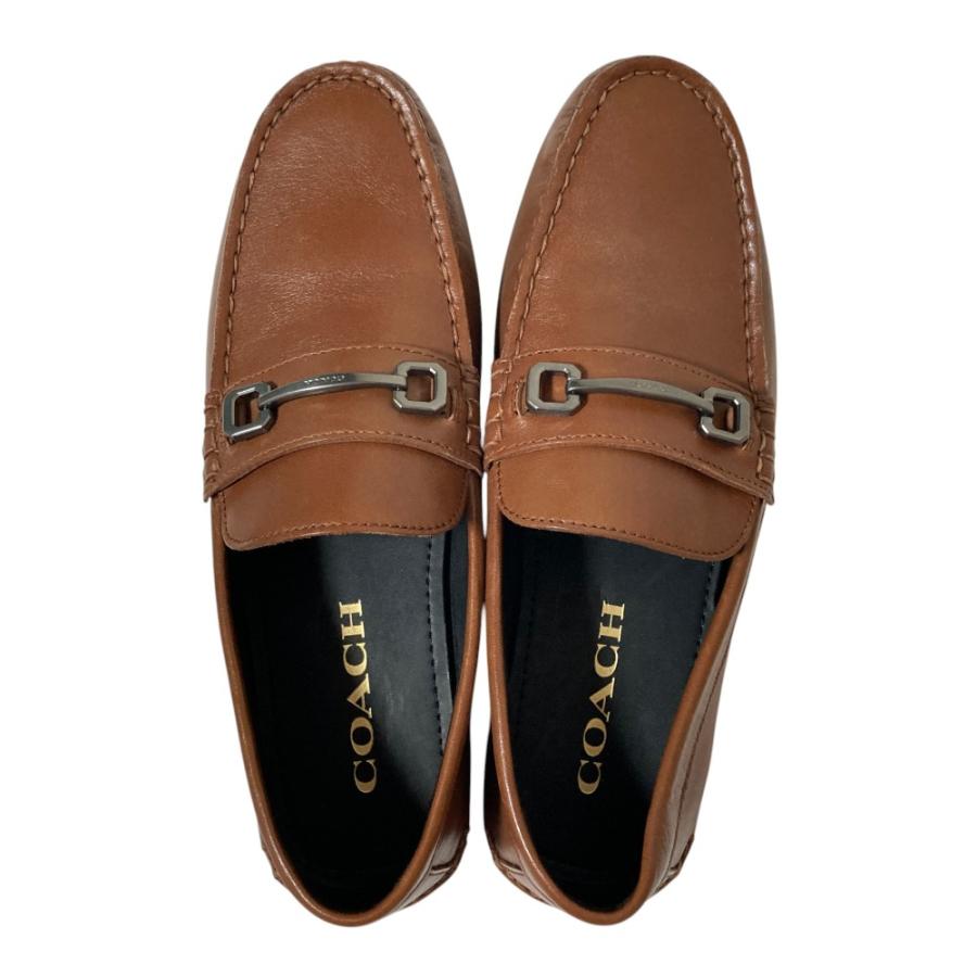 美品 COACH コーチ Motto Varsity Driver ホースビット ドライビングシューズ ローファー FG1619 サイズ8.5 26.5cm相当 ブラウン メンズ 古着 中古_3