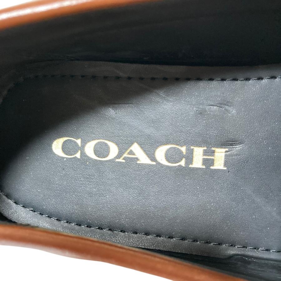 美品 COACH コーチ Motto Varsity Driver ホースビット ドライビングシューズ ローファー FG1619 サイズ8.5 26.5cm相当 ブラウン メンズ 古着 中古_6