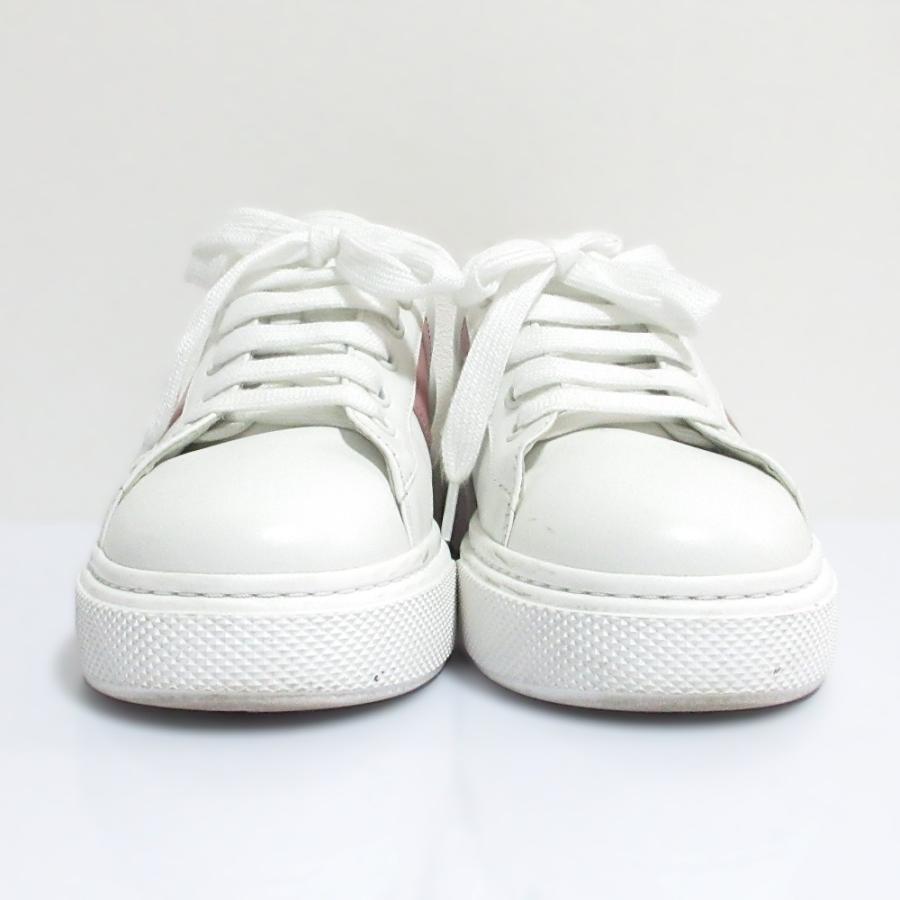 PRADA（プラダ） 美品 ロゴ レザー ローカットスニーカー 1E223M 37 