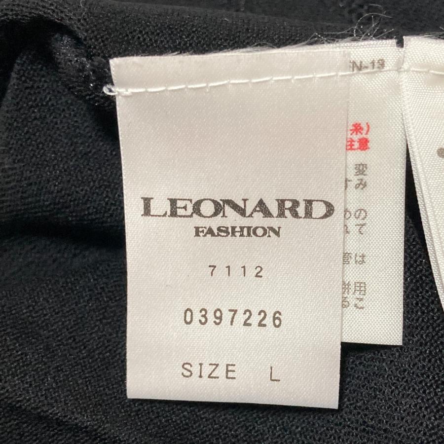 LEONARD FASHION 美品 レオナールファッション フラワートリム ライン