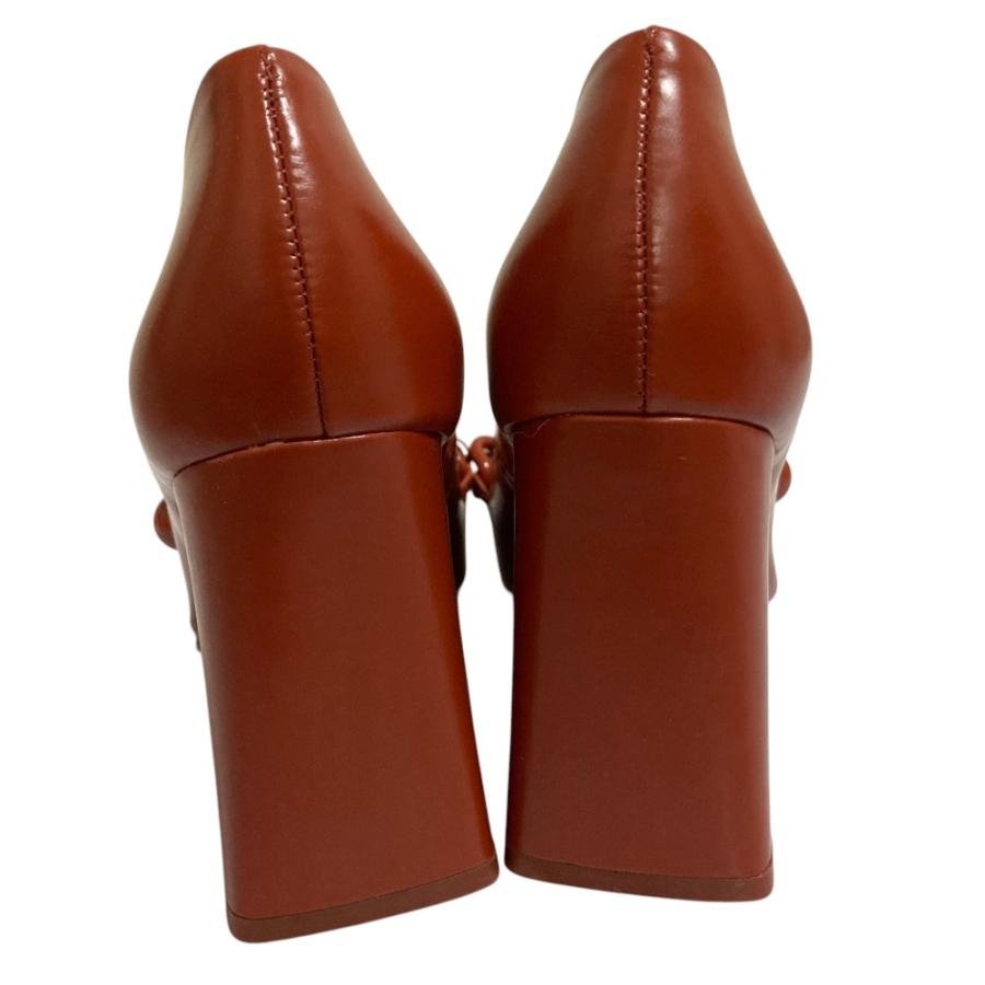 TORY BURCH（トリーバーチ） 美品 チェーン装飾 チャンキーヒール 