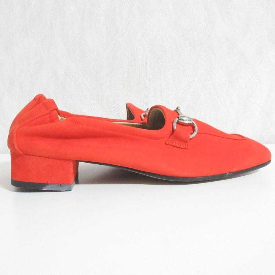 GUCCI（グッチ） 良品 ホースビット スエードレザーヒールローファー