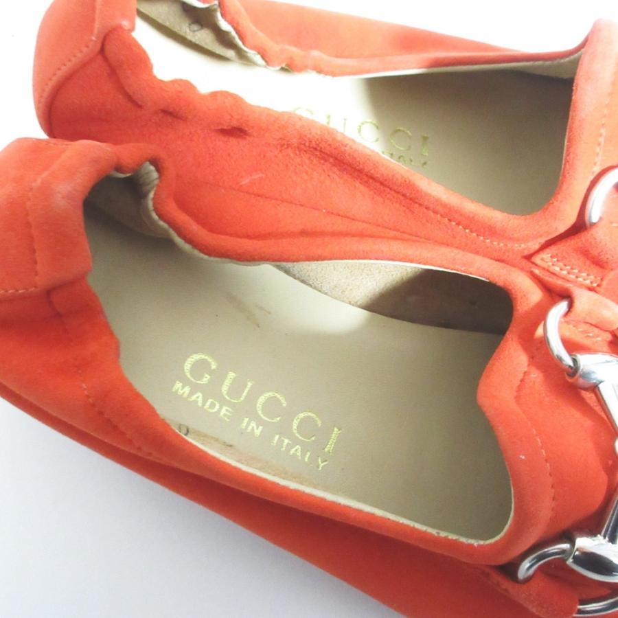 GUCCI（グッチ） 良品 ホースビット スエードレザーヒールローファー