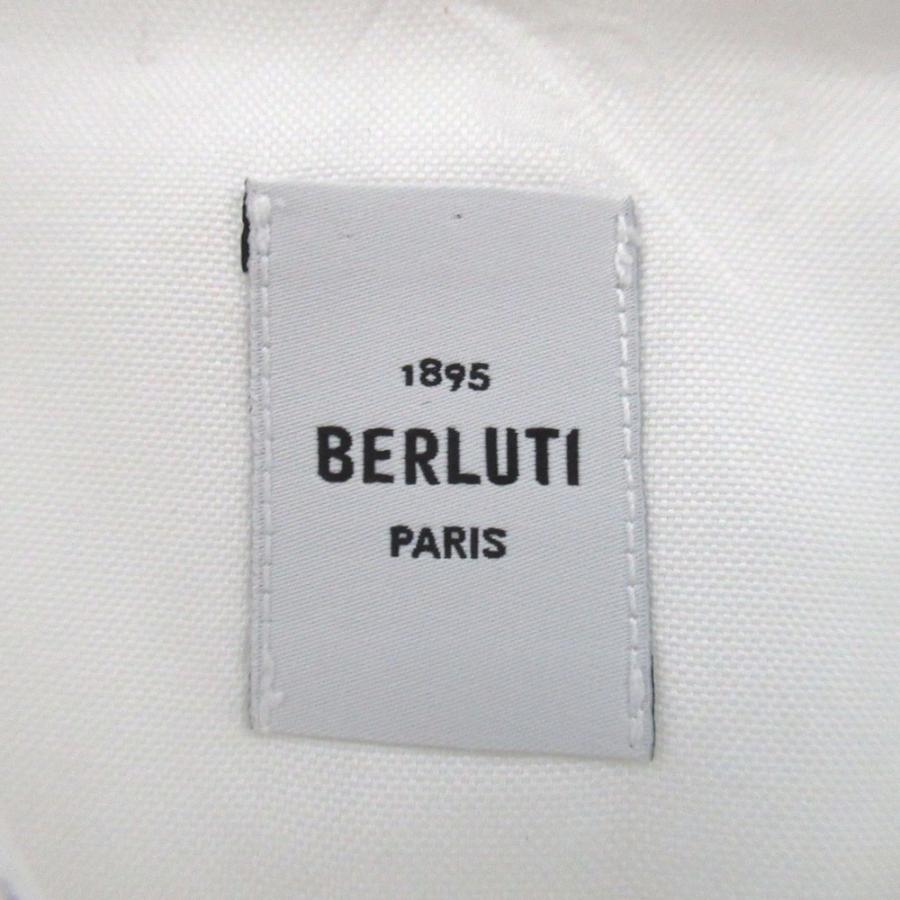 美品 Berluti ベルルッティ 1895 カリグラフィー ジャガード 長袖 ドレスシャツ サイズR39 ホワイト メンズ 古着 中古 USED Berluti（ベルルッティ） 美品 1895 カリグラフィー ジャガード 長袖