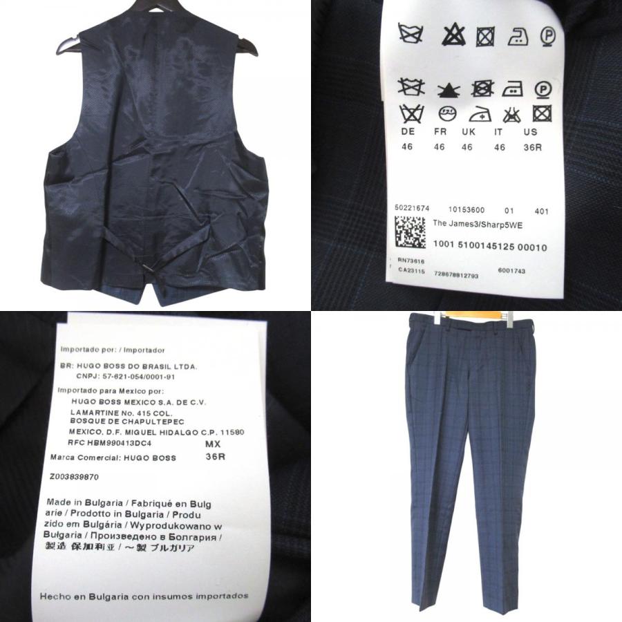 HUGO BOSS（ヒューゴ・ボス） 美品 チェック柄 テーラードジャケット