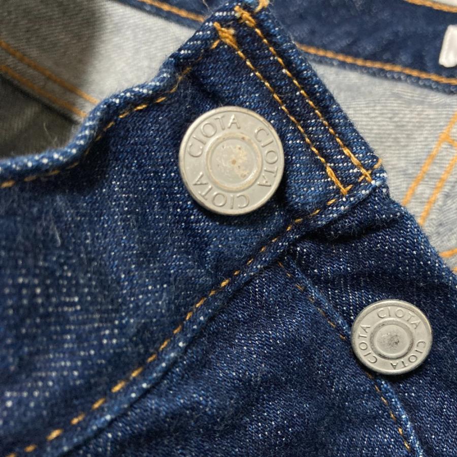 美品 CIOTA シオタ STRAIGHT 5 POCKET PANTS デニムパンツ PTLM-21STB サイズW32 インディゴ メンズ 古着 中古 USED CIOTA（シオタ） 美品 STRAIGHT 5 POCKET PANTS デニムパンツ PTLM