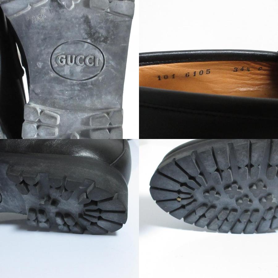 GUCCI（グッチ） 美品 レザー ホースビットローファー シューズ 34.5